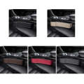Car Crevice Storage Box Seat Decoration Finishing Box, Color: Beige Leather Co-pilot
