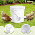 DIY Chicken Feeders Automatic Poultry Feeders Kit For Buckets, Barrels, Troughs, Spec: 4pcs/set W...