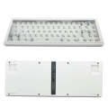 Hot Swap Shaft Wired RGB Back Light Customized Mechanical Keyboard Kit(White)