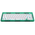 Hot Swap Shaft Wired RGB Back Light Customized Mechanical Keyboard Kit(Green Transparent)