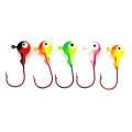 HENGJIA 5colors/set Lua Lead Head Hook Set Colorful Fish Hook Set, Specification: 10.5g