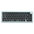 Bluetooth Wireless 3-mode RGB Backlit Gaming Mechanical Keyboard Aluminum Alloy Kit(Light Blue)