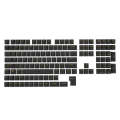 130 Keys MDA Height Mechanical Keyboard Transparent Keycap(Black Transparent)