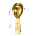 15ml 304 Stainless Steel Thickened Coffee Spoon With Scale Measuring Bean Spoon, Color: Colorful