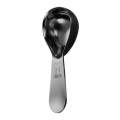 30ml 304 Stainless Steel Thickened Coffee Spoon With Scale Measuring Bean Spoon, Color: Black