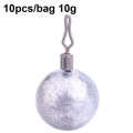 HENGJIA 10pcs/bag 10g Fishing Lead Pendant Sea Fishing Lua Spherical Spinning Biting Lead Fishing...