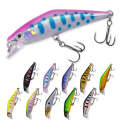 HENGJIA 5.7cm 3.4g Microbe Road Lures Slow Sinking Minnow Fake Bait, Color: 6