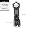 WEST BIKING Mountain Bike Adjustable Handlebar Angle Riser Handlebar Lift Accessories 31.8x120mm