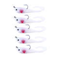 HENGJIA 5pcs/bag 7cm 10g Spinnerbait Soft Bait Pack Lead Fish Fake Bait Curly Tailed Worm Bagged ...