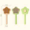 Pet Fine-Tooth Comb To Remove Floating Hair And Knots(Green)