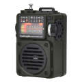 HanRongda HRD-700 Full Band Bluetooth MP3 Play Radio Station Memory Mechanical Tuning Radio(Green)