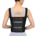 S Shoulders Three Piece Rib Fixation Strap Post-cardiothoracic Chest Girdle(Black)