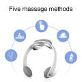 Cervical Spine Massager TENS Microcurrent Pulse Hanging Neck Massage Device(White)