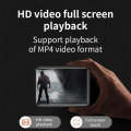 Touch Screen Version MP3/MP4 Bluetooth 5.0 Player HIFI Sound Quality Recorder 64GB(Black)
