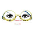 Makeup Magnifying Glass Presbyopic Glasses Flip Swivel Reading Glasses, Degree: +100(Black)