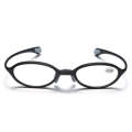 Portable Magnifying Glass Presbyopic Glasses Silicone Anti-Blue Light Reading Glasses, Degree: +1...