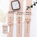 3pcs/set Watch Universal Silicone Strap Decoration Ring Decorative Nails, Style: Bow