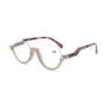 Diamond Studded Cat Eye Presbyopic Glasses Half-frame Fish-filament Glasses Unisex, Degree: +200(...