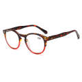 Retro Flexible Durable Portability HD Presbyopic Glasses +150(Red)