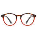 Retro Flexible Durable Portability HD Presbyopic Glasses +150(Red)