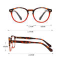 Retro Flexible Durable Portability HD Presbyopic Glasses +100(Graduate Blue)