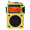 HanRongda HRD-701 Portable Full Band Radio Subwoofer Bluetooth TF Card Digital Display Radio(Yellow)