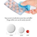 Portable Pill Taker Tablets Pills Blister Pack Opener Pills Box Case(Transparent)