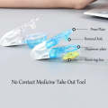 Portable Pill Taker Tablets Pills Blister Pack Opener Pills Box Case(Transparent)