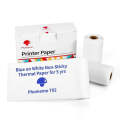 For Phomemo T02 3rolls Bluetooth Printer Thermal Paper Label Paper 53mmx5m 5 Years Blue on White ...