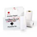 For Phomemo T02 3rolls Bluetooth Printer Thermal Paper Label Paper 50mmx3.5m 20 Years Black on Tr...