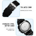 SANDA Small Fresh Digital All-match Waterproof Luminous Student Watch(Black White)