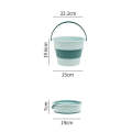 Small 5L Folding Thickened Portable Plastic Bucket Outdoor Fishing Barrel Car Travel Wash Barrel(...