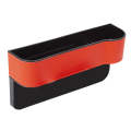 Car Seat Gap Interior PU Leather Storage Box Water Cup Holder(Co-pilot Red)