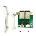 Dual Ports Mini SAS Internal SFF-8087 to External HD SFF-8088 Front Panel PCI SAS Card