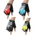 1pair Outdoor Sports Light and Breathable Summer Non-slip Fitness Half-finger Gloves(Yellow)