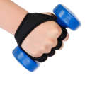M Weightlifting Dumbbell Horizontal Bar Anti-cocoon Anti-slip Wrist Fitness Gloves(Black)