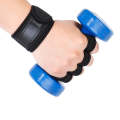 XL Weightlifting Dumbbell Horizontal Bar Anti-cocoon Anti-slip Wrist Fitness Four-finger Gloves(B...