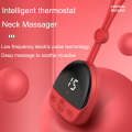 Portable Mini Neck Massager Pendant Cervical Massager Shoulder And Neck Therapeutic Apparatus(Red)