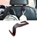 Car Hidden Multi-function Seat Back Seat Small Hook(Black Red)