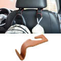 Car Hidden Multi-function Seat Back Seat Small Hook(Brown)
