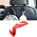 Car Hidden Multi-function Seat Back Seat Small Hook(Red)