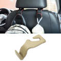 Car Hidden Multi-function Seat Back Seat Small Hook(Beige)