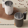 Automatic Stainless Steel Stirring Cup Portable Coffee Mug Magnetic Mug(White)