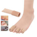 3pcs Toes Fingers Cushion Tube Sleeve Cuttable Silicone Gel Toe Pad For Corns Remover, Size: Smal...