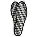 1pairs Bamboo Charcoal Deodorant Comfortable Soft Breathable Insole, Size: 44(Plaid)