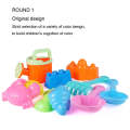 13pcs/Set Children Beach Toys Set Large Sand Shovel Bucket Sand Digging Tools Hourglass, Color: P...
