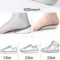 2.5CM Increase Height Women Insoles Light Weight Soft Elastic Arch Support Shoes Pads