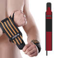 SURECOOL 50x8cm Sports Wrist Wraps Weightlifting Equipment Training Straps(Red)