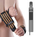SURECOOL 50x8cm Sports Wrist Wraps Weightlifting Equipment Training Straps(Grey)