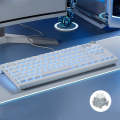 LANGTU LT84 Mechanical Luminous Keyboard, Style: Wired Single-mode Silver Gray Shaft (White)